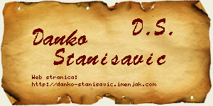 Danko Stanisavić vizit kartica